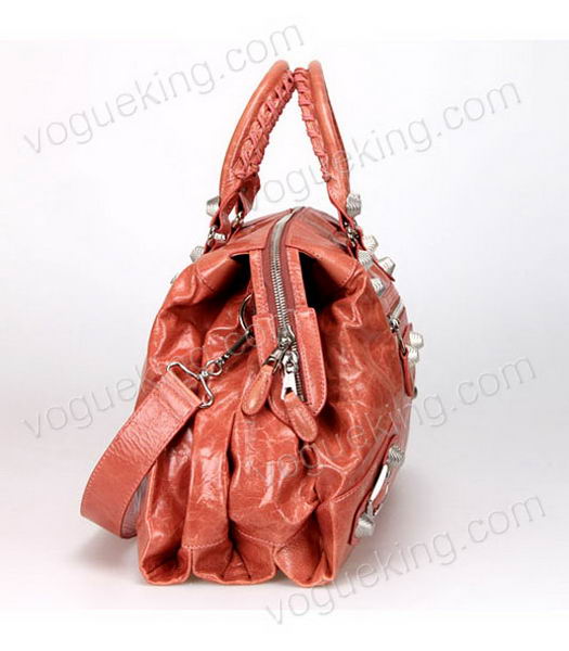 Balenciaga Papier Argent Tote Bag Pink Oil Leather-3