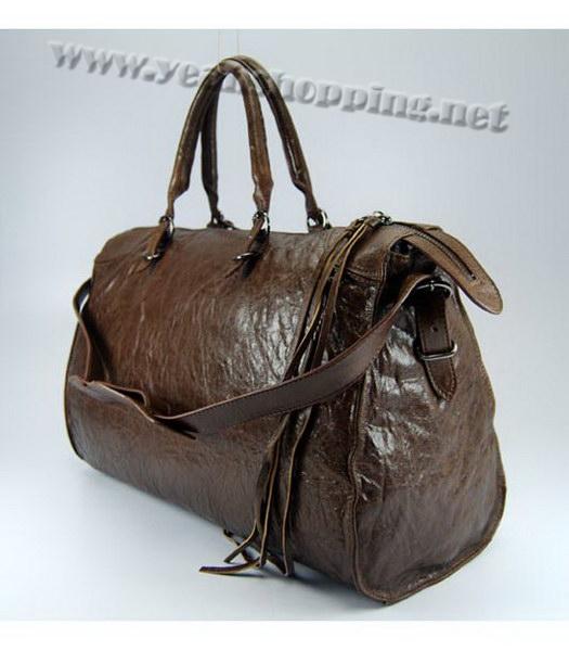 Balenciaga Papier Large Handbag in Coffee Lambskin-2