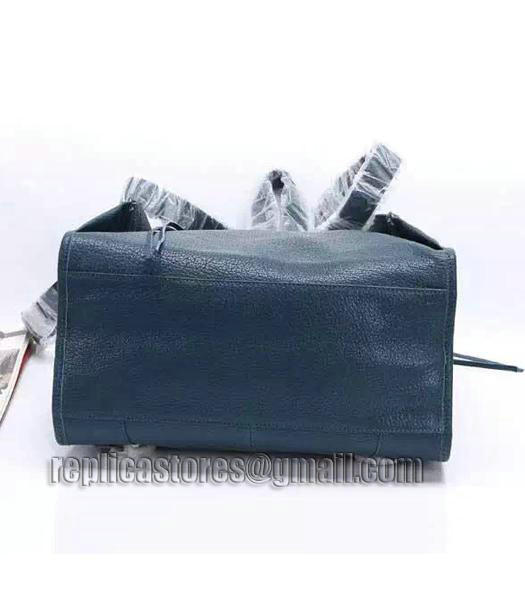 Balenciaga Sapphire Blue Original Lambskin Leather Backpack Gun Nails-4