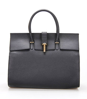 Balenciaga Tube Round Bag With Black Litchi Pattern Leather