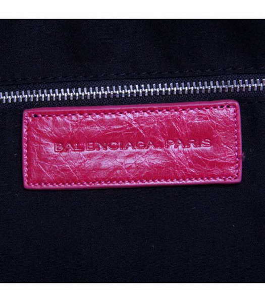 Balenciaga Velo Medium Peach Calfskin Leather Tote Bag-6