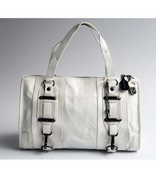 Balenciaga White Leather Handbag