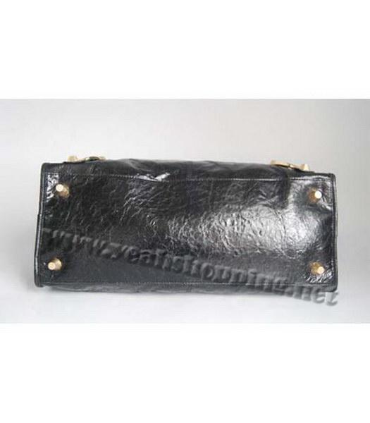 Balenciaga Work Large Handbag in Black Lambskin-3