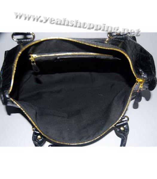 Balenciaga Work Large Handbag in Black Lambskin-4