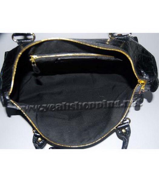 Balenciaga Work Large Handbag in Black Lambskin-5