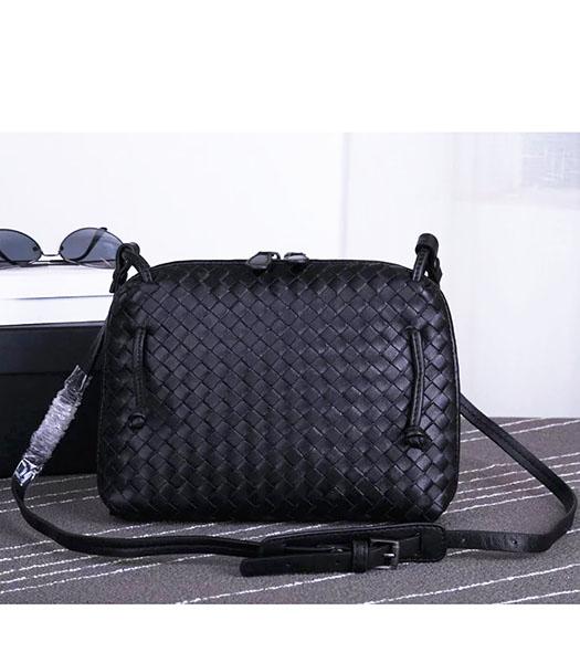 Bottega Veneta New Style Woven Black Leather Small Shoulder Bag