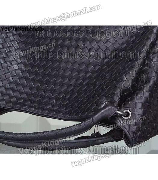 Bottega Veneta Woven Handle Bag Black-2