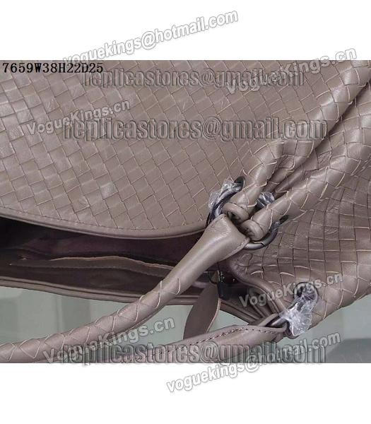 Bottega Veneta Woven Handle Bag Grey-4