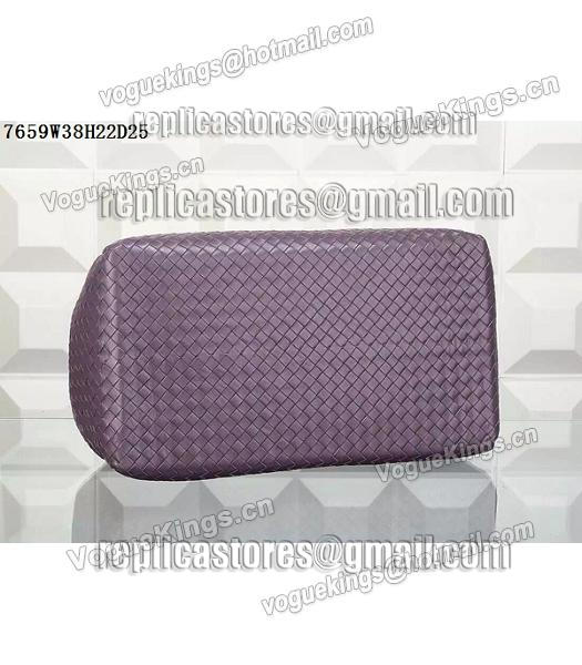 Bottega Veneta Woven Handle Bag Light Purple-4