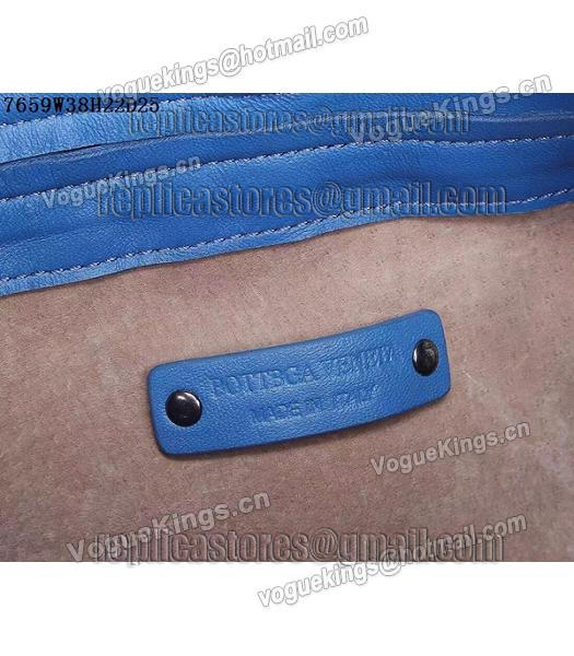 Bottega Veneta Woven Handle Bag Sapphire Blue-4