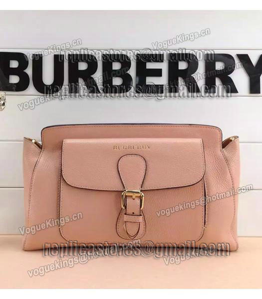 Burberry The Saddle Bag Calfskin Leather Crossbody Bag In Pink-2