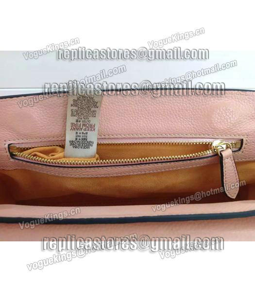 Burberry The Saddle Bag Calfskin Leather Crossbody Bag In Pink-7