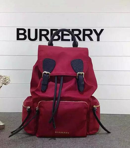 Burberry Trench Calfskin Leather The Rucksack Backpack Red