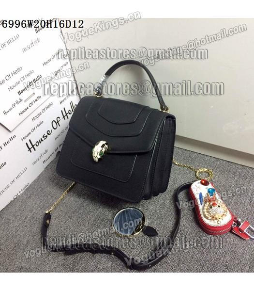 Bvlgari Black Original Leather 20cm Chains Small Bag-1