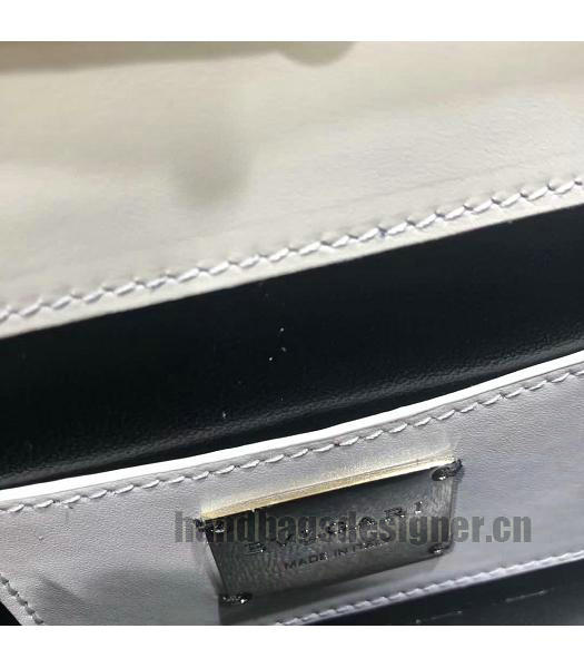Bvlgari Original Leather Serpenti Diamond Blast Mini Bag White-6