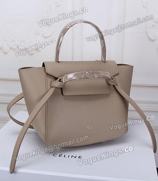 Celine Belt Apricot Leather Small Palmprint Tote Bag-1