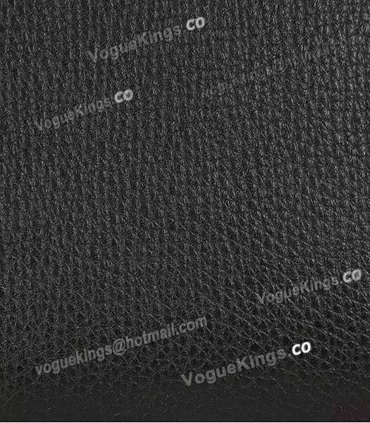 Celine Belt Black Leather Small Croc Veins Tote Bag-5