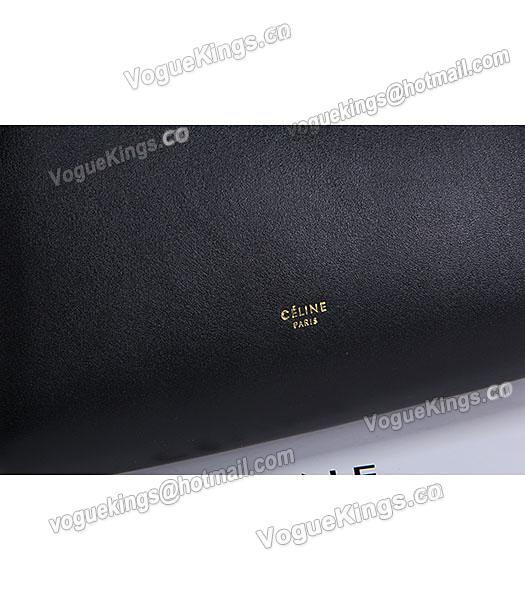Celine Belt Black Leather Small Tote Bag-4