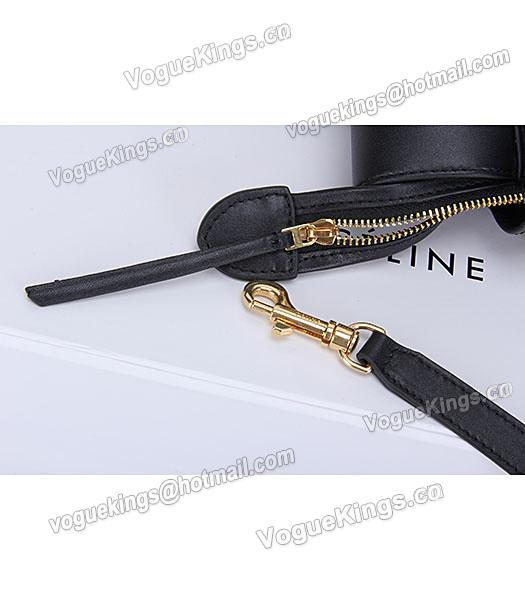 Celine Belt Black Leather Small Tote Bag-5