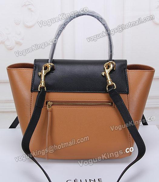 Celine Belt Coffee Leather Small Tote Bag-3