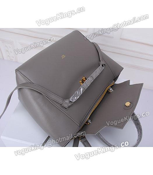 Celine Belt Grey Leather High-quality Tote Bag-4