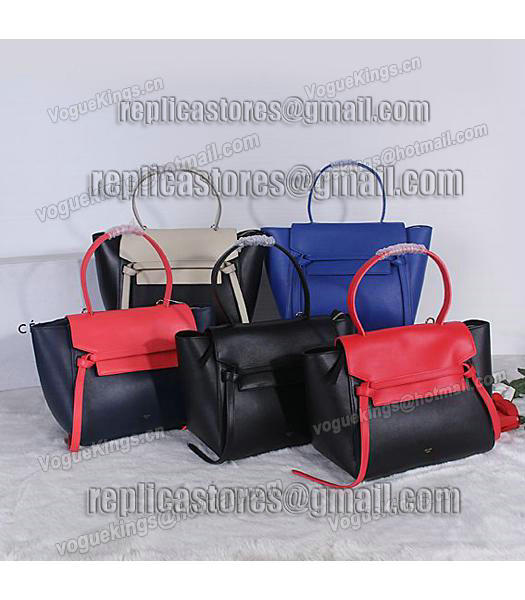 Celine Belt Original Leather Tote Bag 3346 In Offwhite/Black-7