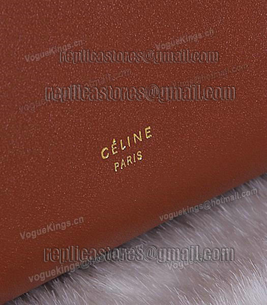 Celine Belt Original Leather Tote Bag 3346 In Yellow-6