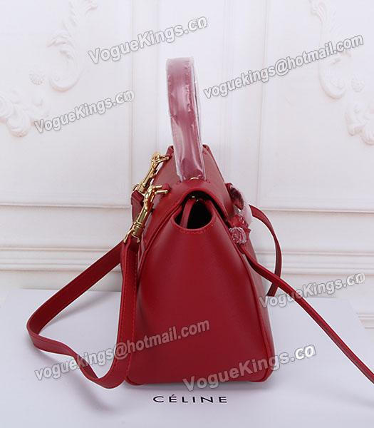 Celine Belt Red Leather Small Tote Bag-2