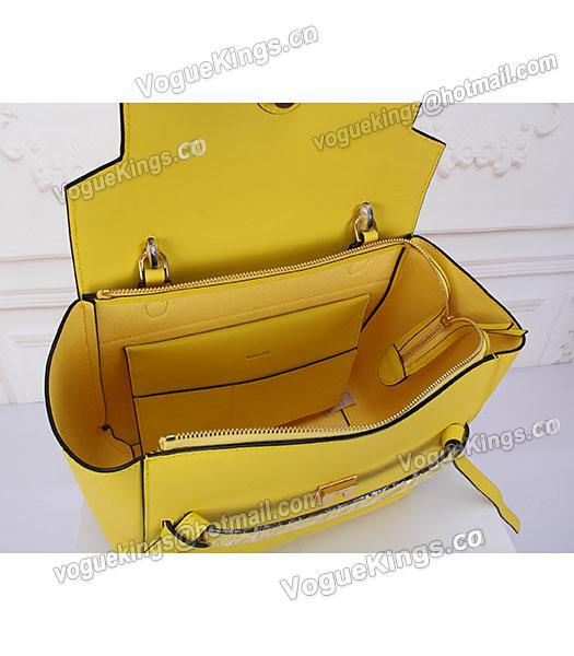 Celine Belt Yellow Leather High-quality Tote Bag-7