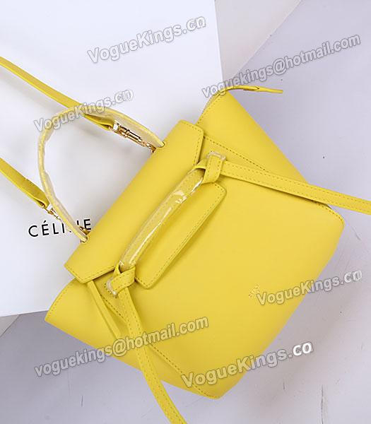 Celine Belt Yellow Leather Small Tote Bag-7