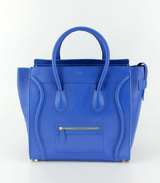 Celine Boston 33cm Smile Tote Bag in Blue
