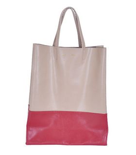 Celine Cabas Chic ApricotRed Lambskin Shopping Bag