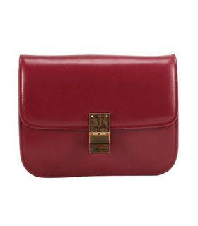 Celine Classic Box Small Flap Bag Jujube Calfskin Leather
