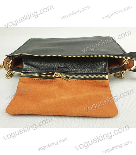 Celine Classic Calfskin Flap Bag WhiteBlack -6
