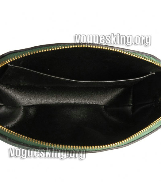 Celine Dark Green Original Leather Cosmetic Bag-2