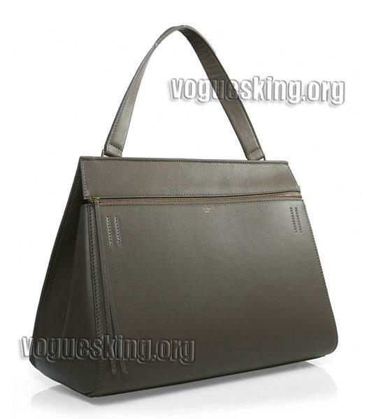 Celine Edge Tote Bag In Khaki Original Leather-1