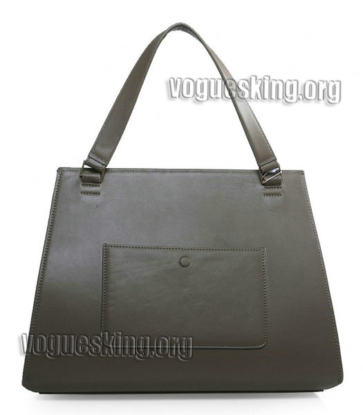 Celine Edge Tote Bag In Khaki Original Leather-2