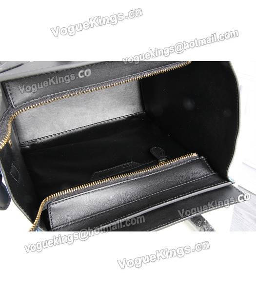 Celine Mini 26cm Small Tote Bag Blue&White&Black Leather-5