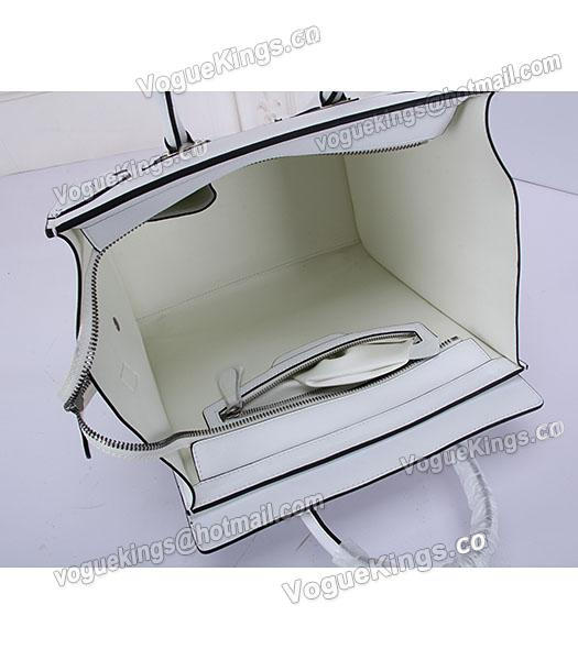 Celine Mini 30cm Classic Tote Bag White Leather-5