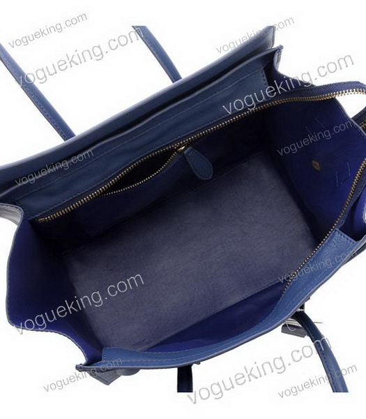 Celine Mini 30cm Dark Blue Imported Leather Medium Tote Bag-6