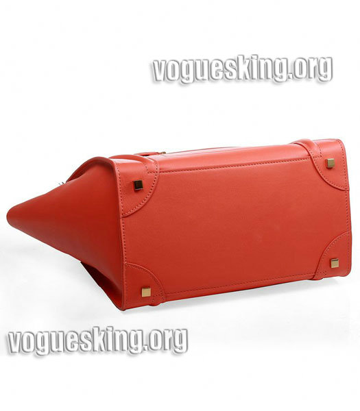 Celine Mini 30cm Peach Imported Leather Medium Tote Bag-3
