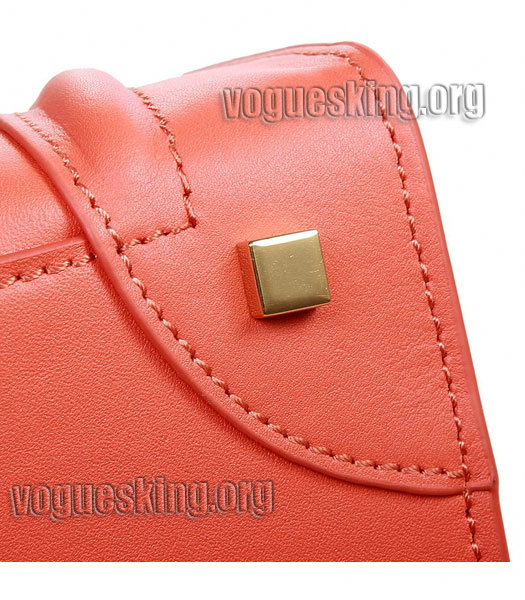 Celine Mini 30cm Peach Imported Leather Medium Tote Bag-4