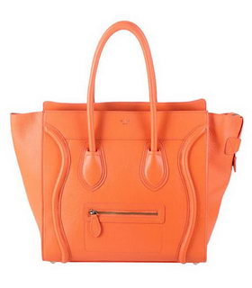 Celine Mini 33cm Large Tote Bag Orange Imported Leather