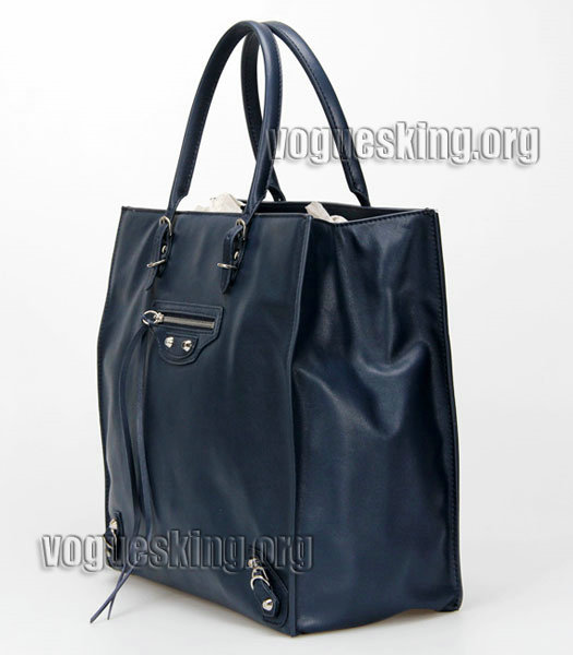 Celine Mini Smile Face White Bubble Leather With Black/Apricot Leather Tote Handbag-1