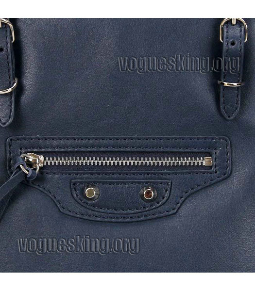 Celine Mini Smile Face White Bubble Leather With Black/Apricot Leather Tote Handbag-6
