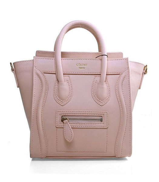 Celine Nano 20cm Small Tote Handbag Light Pink Imported Leather