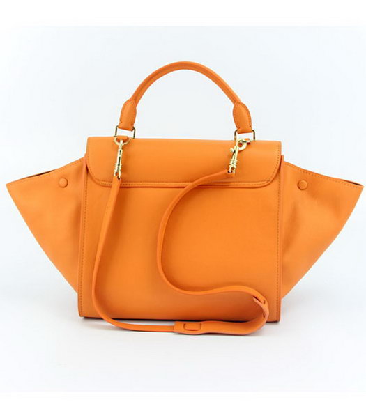 Celine Orange Imported Leather Square Bag-2