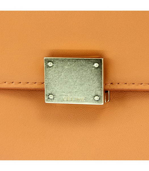 Celine Orange Imported Leather Square Bag-3