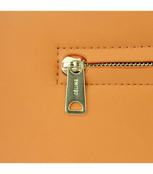 Celine Orange Imported Leather Square Bag-4