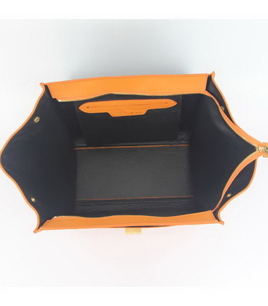 Celine Orange Imported Leather Square Bag-6
